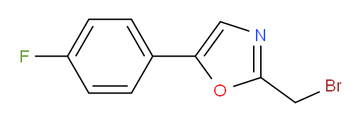 2-(bromomethyl)-5-(4-fluorophenyl)-1,3-oxazole