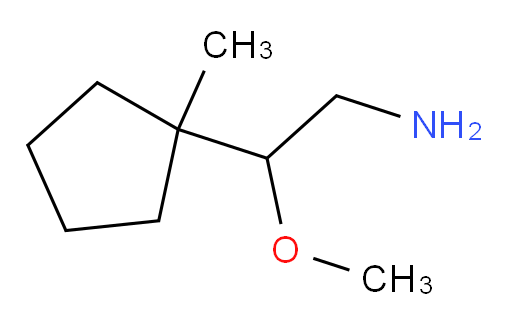 2-methoxy-2-(1-methylcyclopentyl)ethan-1-amine