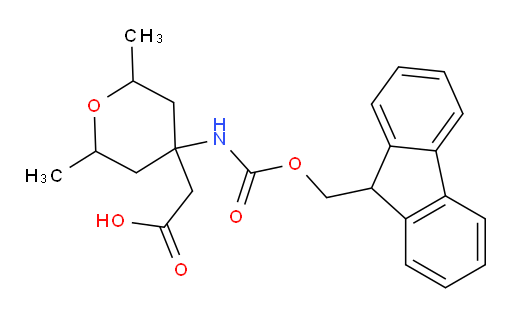 2-[4-({[(9H-fluoren-9-yl)methoxy]carbonyl}amino)-2,6-dimethyloxan-4-yl]acetic acid