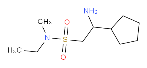 2-amino-2-cyclopentyl-N-ethyl-N-methylethane-1-sulfonamide