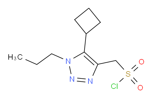 (5-cyclobutyl-1-propyl-1H-1,2,3-triazol-4-yl)methanesulfonyl chloride