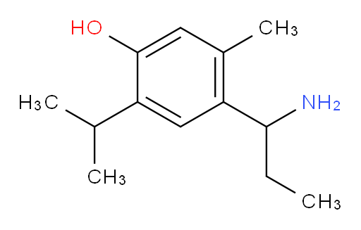4-(1-aminopropyl)-5-methyl-2-(propan-2-yl)phenol