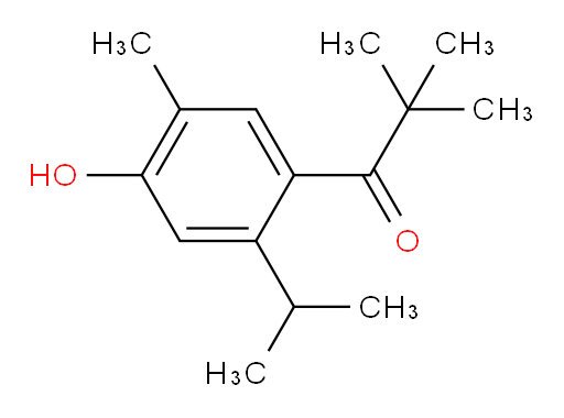 1-[4-hydroxy-5-methyl-2-(propan-2-yl)phenyl]-2,2-dimethylpropan-1-one