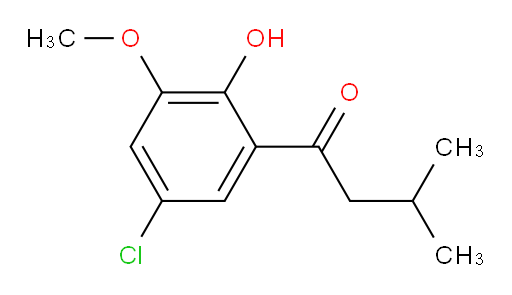 1-(5-chloro-2-hydroxy-3-methoxyphenyl)-3-methylbutan-1-one