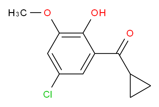 4-chloro-2-cyclopropanecarbonyl-6-methoxyphenol