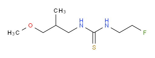 3-(2-fluoroethyl)-1-(3-methoxy-2-methylpropyl)thiourea