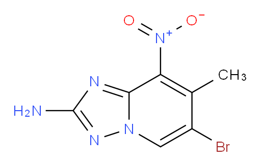 6-bromo-7-methyl-8-nitro-[1,2,4]triazolo[1,5-a]pyridin-2-amine