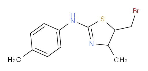 5-(bromomethyl)-4-methyl-N-(4-methylphenyl)-4,5-dihydro-1,3-thiazol-2-amine