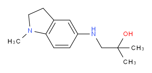2-methyl-1-[(1-methyl-2,3-dihydro-1H-indol-5-yl)amino]propan-2-ol