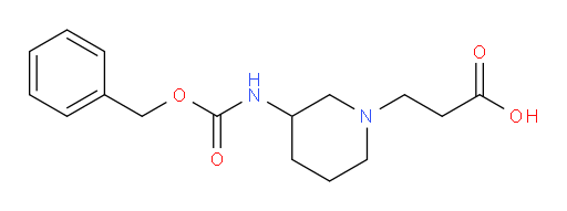 3-(3-{[(benzyloxy)carbonyl]amino}piperidin-1-yl)propanoic acid