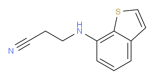 3-[(1-benzothiophen-7-yl)amino]propanenitrile