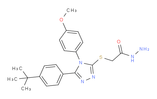 2-{[5-(4-tert-butylphenyl)-4-(4-methoxyphenyl)-4H-1,2,4-triazol-3-yl]sulfanyl}acetohydrazide