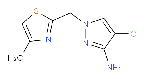 4-chloro-1-[(4-methyl-1,3-thiazol-2-yl)methyl]-1H-pyrazol-3-amine