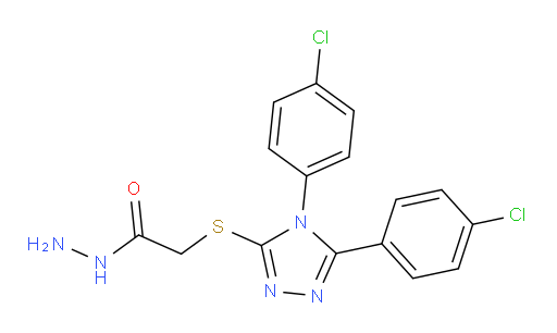 2-{[4,5-bis(4-chlorophenyl)-4H-1,2,4-triazol-3-yl]sulfanyl}acetohydrazide