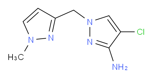 4-chloro-1-[(1-methyl-1H-pyrazol-3-yl)methyl]-1H-pyrazol-3-amine