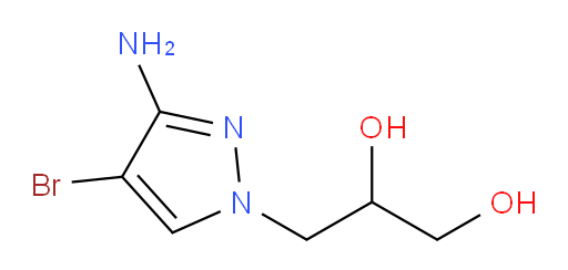 3-(3-amino-4-bromo-1H-pyrazol-1-yl)propane-1,2-diol