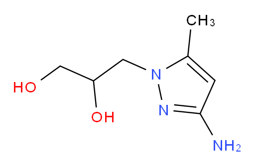 3-(3-amino-5-methyl-1H-pyrazol-1-yl)propane-1,2-diol