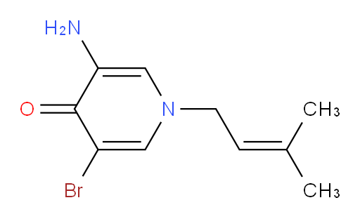 3-amino-5-bromo-1-(3-methylbut-2-en-1-yl)-1,4-dihydropyridin-4-one