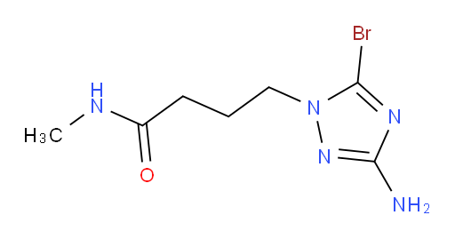 4-(3-amino-5-bromo-1H-1,2,4-triazol-1-yl)-N-methylbutanamide