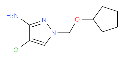 4-chloro-1-[(cyclopentyloxy)methyl]-1H-pyrazol-3-amine