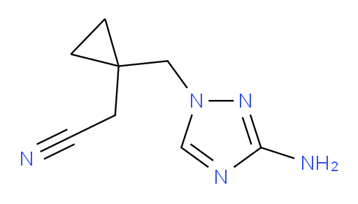 2-{1-[(3-amino-1H-1,2,4-triazol-1-yl)methyl]cyclopropyl}acetonitrile