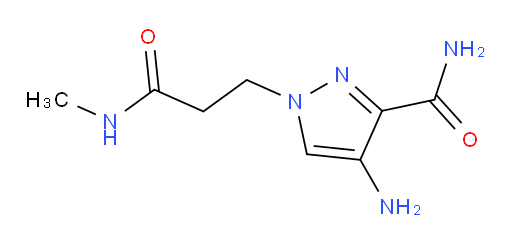 4-amino-1-[2-(methylcarbamoyl)ethyl]-1H-pyrazole-3-carboxamide