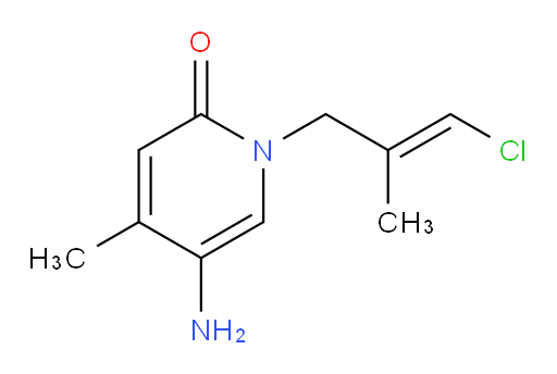 5-amino-1-(3-chloro-2-methylprop-2-en-1-yl)-4-methyl-1,2-dihydropyridin-2-one