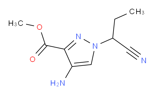 methyl 4-amino-1-(1-cyanopropyl)-1H-pyrazole-3-carboxylate