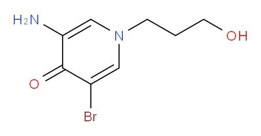 3-amino-5-bromo-1-(3-hydroxypropyl)-1,4-dihydropyridin-4-one
