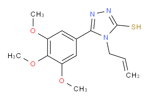 4-(prop-2-en-1-yl)-5-(3,4,5-trimethoxyphenyl)-4H-1,2,4-triazole-3-thiol
