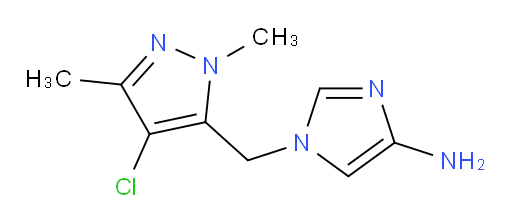 1-[(4-chloro-1,3-dimethyl-1H-pyrazol-5-yl)methyl]-1H-imidazol-4-amine
