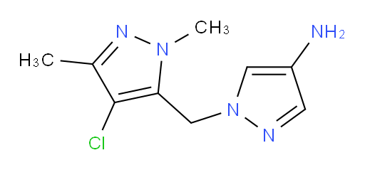 1-[(4-chloro-1,3-dimethyl-1H-pyrazol-5-yl)methyl]-1H-pyrazol-4-amine