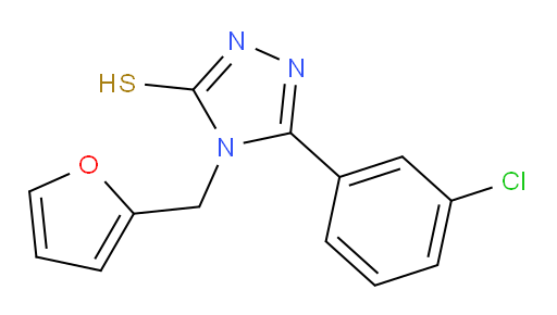 5-(3-chlorophenyl)-4-[(furan-2-yl)methyl]-4H-1,2,4-triazole-3-thiol