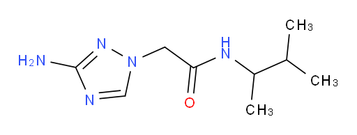 2-(3-amino-1H-1,2,4-triazol-1-yl)-N-(3-methylbutan-2-yl)acetamide
