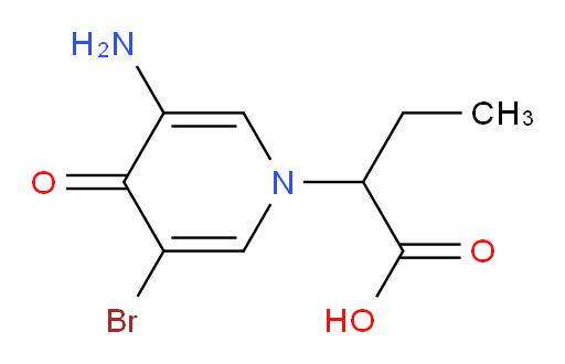 2-(3-amino-5-bromo-4-oxo-1,4-dihydropyridin-1-yl)butanoic acid