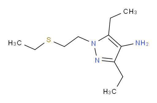 3,5-diethyl-1-[2-(ethylsulfanyl)ethyl]-1H-pyrazol-4-amine