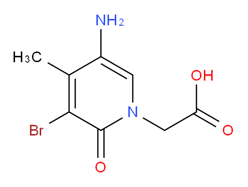2-(5-amino-3-bromo-4-methyl-2-oxo-1,2-dihydropyridin-1-yl)acetic acid