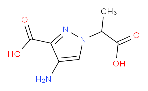 4-amino-1-(1-carboxyethyl)-1H-pyrazole-3-carboxylic acid