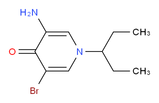 3-amino-5-bromo-1-(pentan-3-yl)-1,4-dihydropyridin-4-one