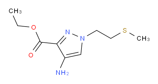 ethyl 4-amino-1-[2-(methylsulfanyl)ethyl]-1H-pyrazole-3-carboxylate