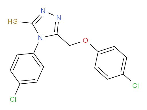 5-[(4-chlorophenoxy)methyl]-4-(4-chlorophenyl)-4H-1,2,4-triazole-3-thiol