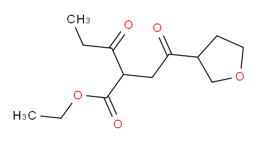 ethyl 3-oxo-2-[2-oxo-2-(oxolan-3-yl)ethyl]pentanoate