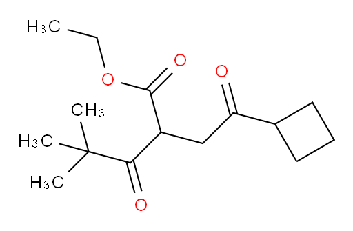ethyl 2-(2-cyclobutyl-2-oxoethyl)-4,4-dimethyl-3-oxopentanoate