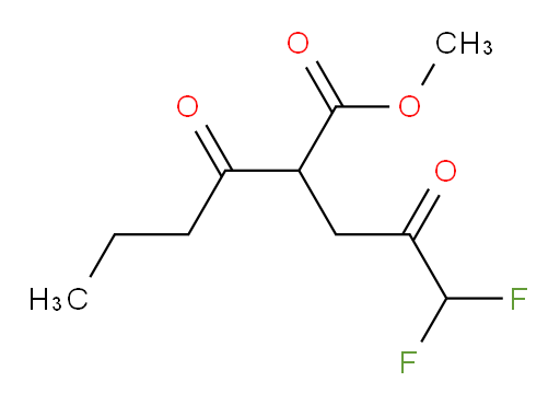 methyl 2-(3,3-difluoro-2-oxopropyl)-3-oxohexanoate