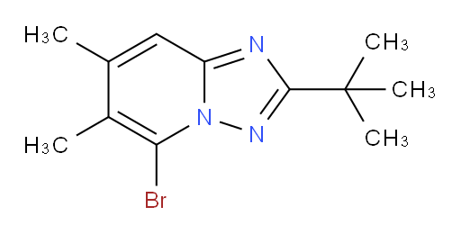 5-bromo-2-tert-butyl-6,7-dimethyl-[1,2,4]triazolo[1,5-a]pyridine