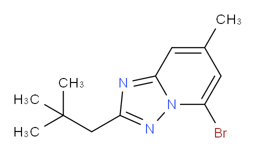 5-bromo-2-(2,2-dimethylpropyl)-7-methyl-[1,2,4]triazolo[1,5-a]pyridine