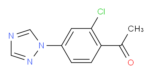 1-[2-chloro-4-(1H-1,2,4-triazol-1-yl)phenyl]ethan-1-one
