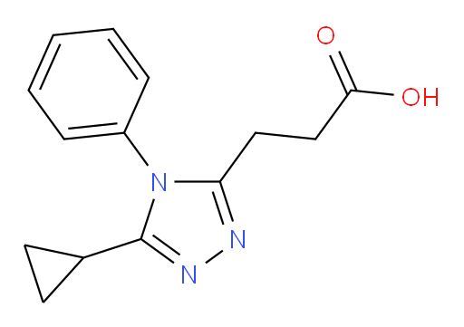 3-(5-cyclopropyl-4-phenyl-4H-1,2,4-triazol-3-yl)propanoic acid