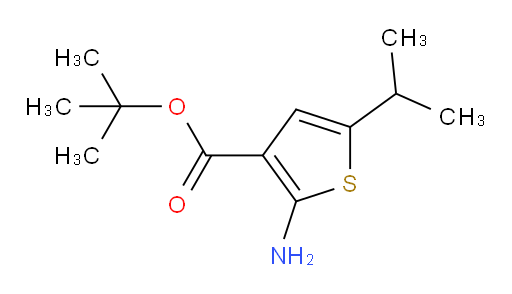 tert-butyl 2-amino-5-(propan-2-yl)thiophene-3-carboxylate