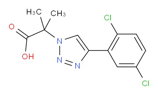 2-[4-(2,5-dichlorophenyl)-1H-1,2,3-triazol-1-yl]-2-methylpropanoic acid